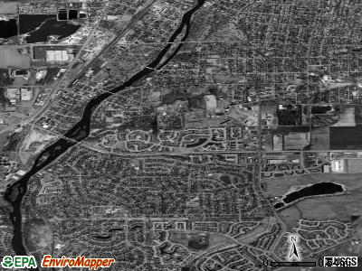 Zip code 60538 satellite photo by USGS