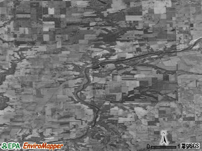 Zip code 60551 satellite photo by USGS