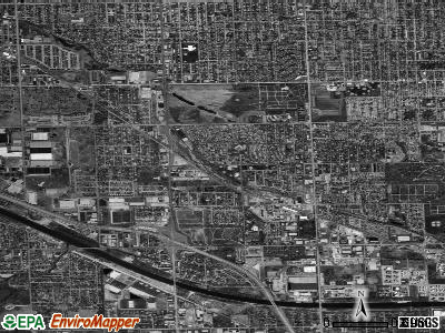 Zip code 60803 satellite photo by USGS