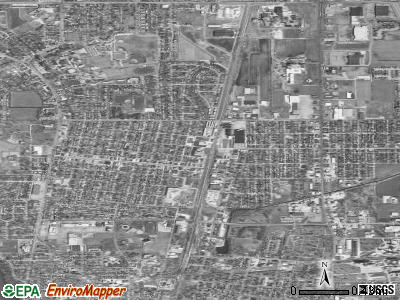 Zip code 60915 satellite photo by USGS