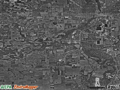 Zip code 61072 satellite photo by USGS