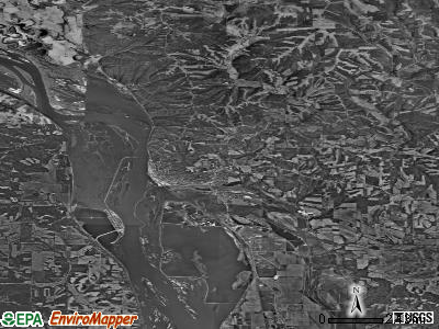 Zip code 61074 satellite photo by USGS