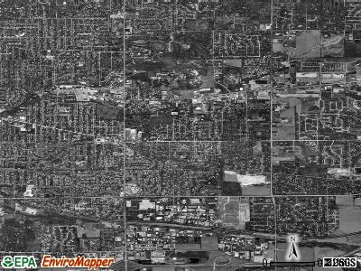 Zip code 61108 satellite photo by USGS