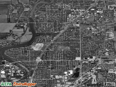 Zip code 61115 satellite photo by USGS