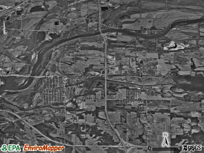Zip code 61241 satellite photo by USGS