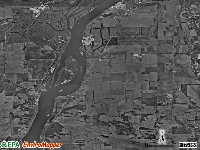 Zip code 61242 satellite photo by USGS