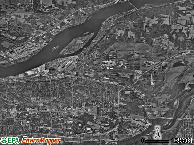 Zip code 61244 satellite photo by USGS