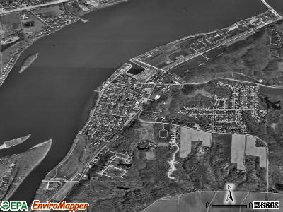 Zip code 61256 satellite photo by USGS