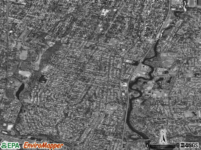 Zip code 07661 satellite photo by USGS