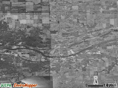 Zip code 61360 satellite photo by USGS