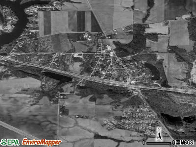 Zip code 61430 satellite photo by USGS