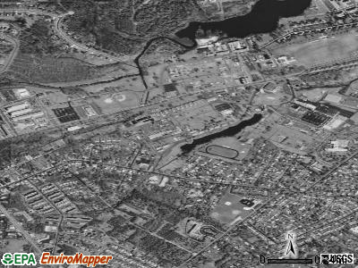Zip code 07703 satellite photo by USGS