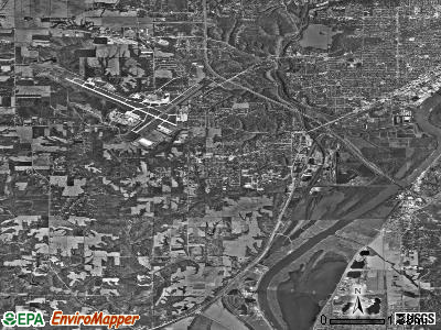 Zip code 61607 satellite photo by USGS
