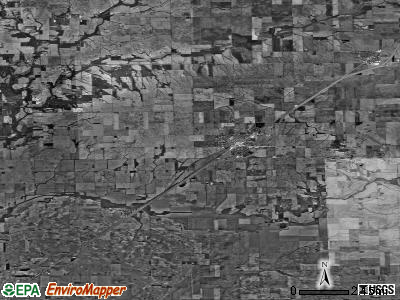 Zip code 61723 satellite photo by USGS