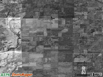 Zip code 61724 satellite photo by USGS