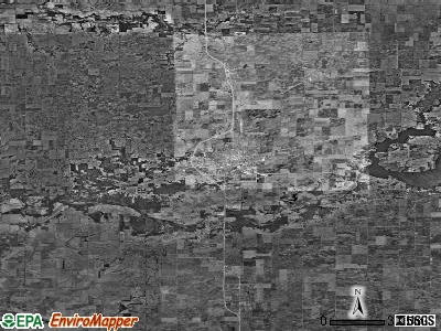 Zip code 61727 satellite photo by USGS