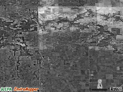 Zip code 61748 satellite photo by USGS