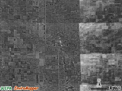 Zip code 61760 satellite photo by USGS