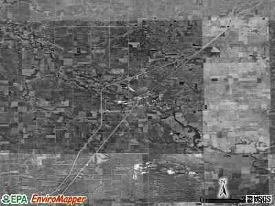 Zip code 61764 satellite photo by USGS