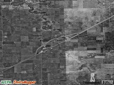 Zip code 61776 satellite photo by USGS
