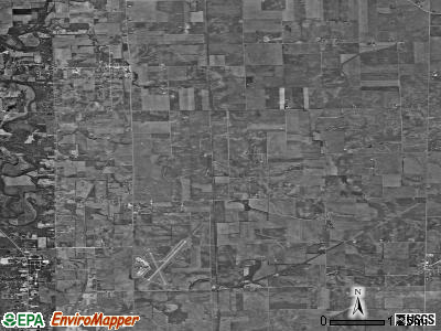 Zip code 61814 satellite photo by USGS
