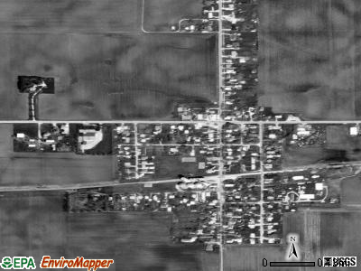 Zip code 61815 satellite photo by USGS