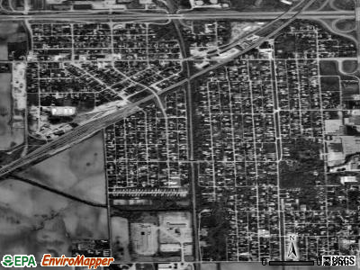 Zip code 61833 satellite photo by USGS