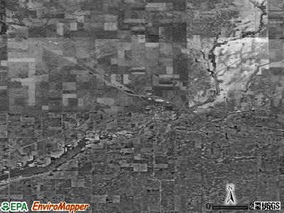 Zip code 61842 satellite photo by USGS