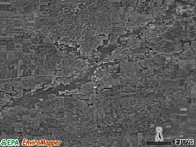 Zip code 61853 satellite photo by USGS