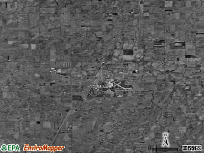 Zip code 61866 satellite photo by USGS