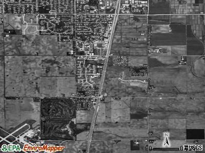 Zip code 61874 satellite photo by USGS