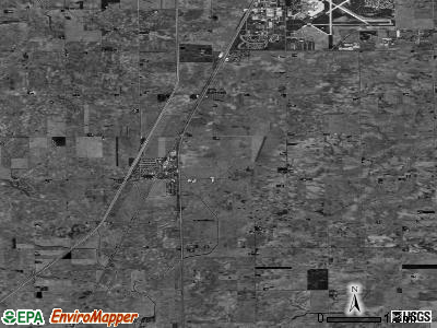 Zip code 61878 satellite photo by USGS