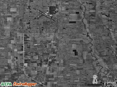 Zip code 61880 satellite photo by USGS