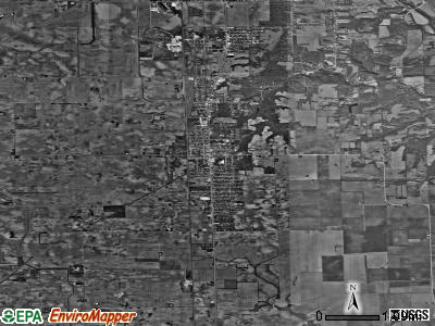 Zip code 61883 satellite photo by USGS