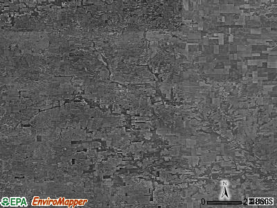 Zip code 61924 satellite photo by USGS