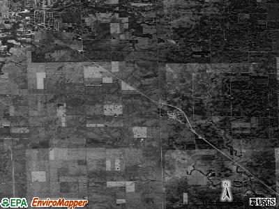 Zip code 61925 satellite photo by USGS