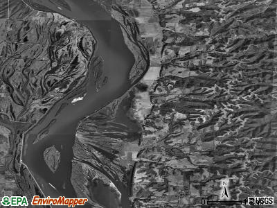 Zip code 62006 satellite photo by USGS