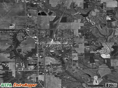 Zip code 62009 satellite photo by USGS