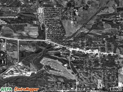 Zip code 62018 satellite photo by USGS