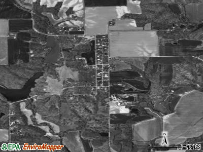 Zip code 62023 satellite photo by USGS