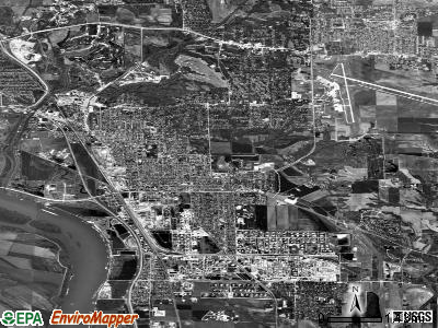Zip code 62024 satellite photo by USGS