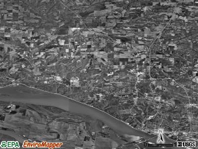 Zip code 62035 satellite photo by USGS