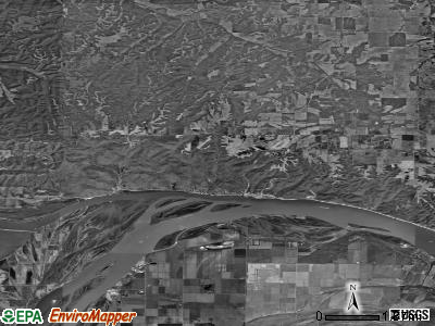 Zip code 62037 satellite photo by USGS