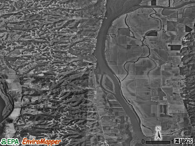 Zip code 62047 satellite photo by USGS