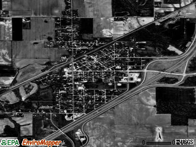 Zip code 62058 satellite photo by USGS