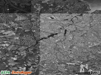 Zip code 07747 satellite photo by USGS