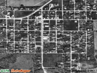 Zip code 62093 satellite photo by USGS