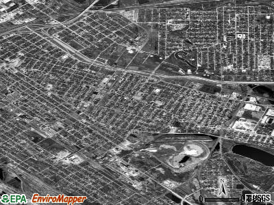 Zip code 62205 satellite photo by USGS