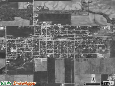 Zip code 62219 satellite photo by USGS