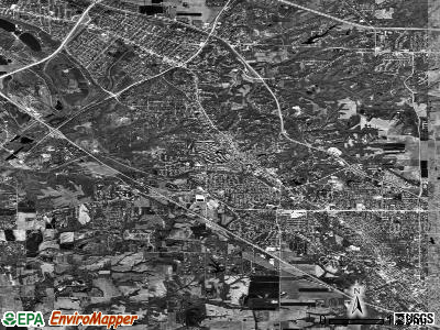 Zip code 62223 satellite photo by USGS